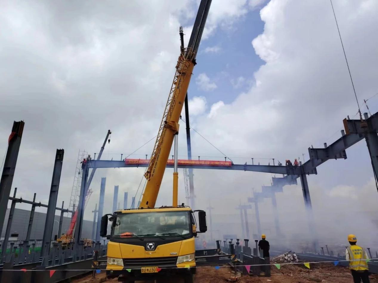 Projekt izgradnje radionice Chery KD Dijelovi za proizvodnju grede, EIHE je realizirao Chery Automobile Qingdao Base Construction Project osvojio ponudu 