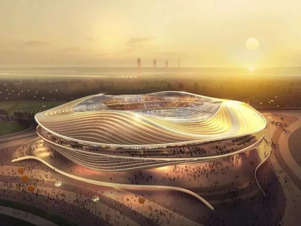 Veliki raspon čeličnih konstrukcija za stadion